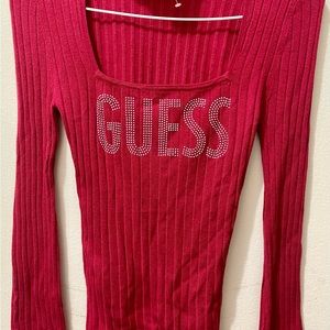 Red Blouse Guess new never worn🌹